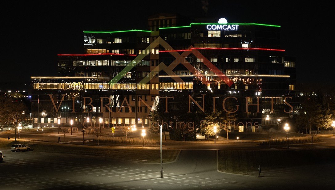 Comcast building distance lighting