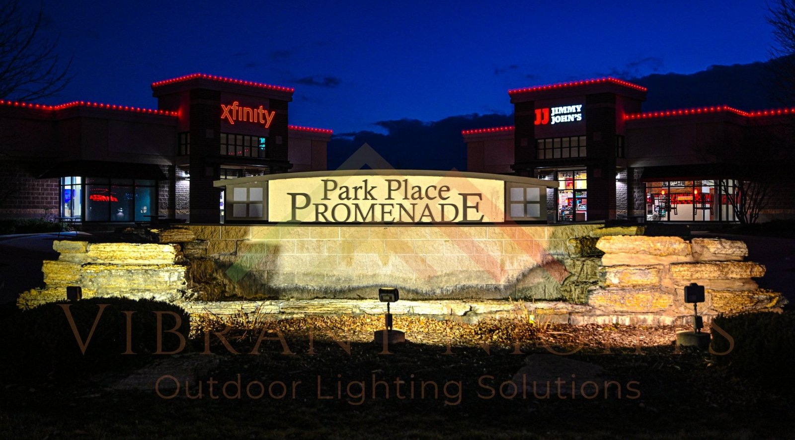 Strip mall commercial lighting